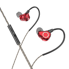 Заредете изображение във визуализатора на галерията – Borofone Earphones BM88 Sea with microphone red
