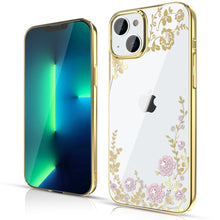 Заредете изображение във визуализатора на галерията – Kingxbar Moon Series luxury case with Swarovski crystals for iPhone 13 pink-gold - TopMag
