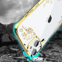 Заредете изображение във визуализатора на галерията – Kingxbar Moon Series luxury case with Swarovski crystals for iPhone 13 pink-gold - TopMag
