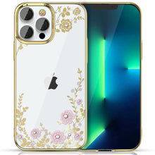 Заредете изображение във визуализатора на галерията – Kingxbar Moon Series luxury case with Swarovski crystals for iPhone 13 Pro pink-gold - TopMag
