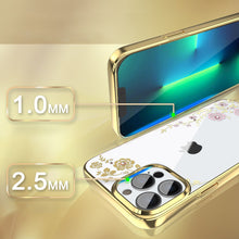 Заредете изображение във визуализатора на галерията – Kingxbar Moon Series luxury case with Swarovski crystals for iPhone 13 Pro pink-gold - TopMag
