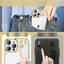 Заредете изображение във визуализатора на галерията – Kingxbar Moon Series luxury case with Swarovski crystals for iPhone 13 Pro pink-gold - TopMag
