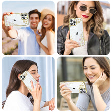 Заредете изображение във визуализатора на галерията – Kingxbar Moon Series luxury case with Swarovski crystals for iPhone 13 Pro pink-gold - TopMag
