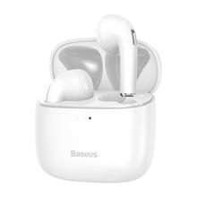 Заредете изображение във визуализатора на галерията – Baseus E8 wireless Bluetooth 5.0 TWS Earbuds earphones waterproof IPX5 white (NGE8-02) - TopMag
