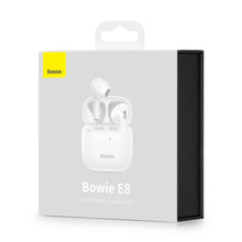 Заредете изображение във визуализатора на галерията – Baseus E8 wireless Bluetooth 5.0 TWS Earbuds earphones waterproof IPX5 white (NGE8-02) - TopMag
