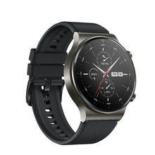 Заредете изображение във визуализатора на галерията – Silicone strap for Huawei Watch GT / GT2 / GT2 Pro smartwatch black - TopMag

