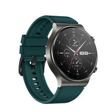 Заредете изображение във визуализатора на галерията – Strap One Silicone Wristband Strap Wristband Bracelet for Huawei Watch GT 2 Pro Green - TopMag
