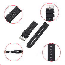 Заредете изображение във визуализатора на галерията – Silicone strap for Huawei Watch GT / GT2 / GT2 Pro smartwatch black - TopMag
