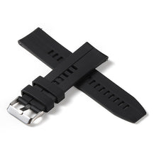 Заредете изображение във визуализатора на галерията – Silicone strap for Huawei Watch GT / GT2 / GT2 Pro smartwatch black - TopMag
