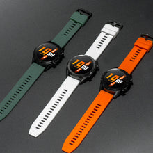 Заредете изображение във визуализатора на галерията – Silicone strap for Huawei Watch GT / GT2 / GT2 Pro blue smartwatch - TopMag
