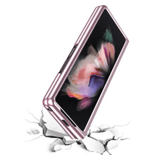 Заредете изображение във визуализатора на галерията – Plating Case hard case Electroplating frame Cover for Samsung Galaxy Z Fold 3 pink - TopMag
