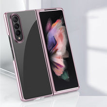 Заредете изображение във визуализатора на галерията – Plating Case hard case Electroplating frame Cover for Samsung Galaxy Z Fold 3 pink - TopMag
