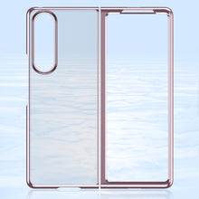 Заредете изображение във визуализатора на галерията – Plating Case hard case Electroplating frame Cover for Samsung Galaxy Z Fold 3 pink - TopMag
