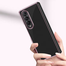 Заредете изображение във визуализатора на галерията – Plating Case hard case Electroplating frame Cover for Samsung Galaxy Z Fold 3 pink - TopMag
