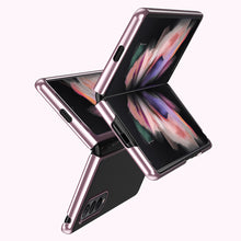 Заредете изображение във визуализатора на галерията – Plating Case hard case Electroplating frame Cover for Samsung Galaxy Z Fold 3 pink - TopMag
