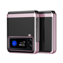 Заредете изображение във визуализатора на галерията – Plating Case hard case Electroplating frame Cover for Samsung Galaxy Z Flip 3 pink - TopMag
