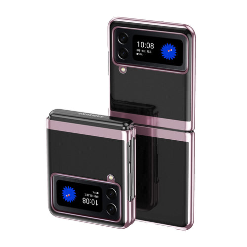 Plating Case hard case Electroplating frame Cover for Samsung Galaxy Z Flip 3 pink - TopMag