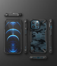Заредете изображение във визуализатора на галерията – Ringke Fusion X Design durable PC Case with TPU Bumper for iPhone 13 Pro Max black (FX555E73) - TopMag
