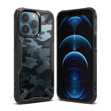 Заредете изображение във визуализатора на галерията – Ringke Fusion X Design durable PC Case with TPU Bumper for iPhone 13 Pro Max black (FX555E73) - TopMag
