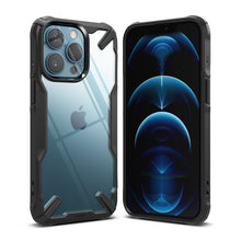 Заредете изображение във визуализатора на галерията – Ringke Fusion X durable PC Case with TPU Bumper for iPhone 13 Pro black (FX550E55) - TopMag
