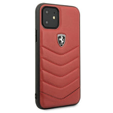 Заредете изображение във визуализатора на галерията – Ferrari FEHQUHCN61RE iPhone 11 6,1" / Xr czerwony/red hardcase Off Track Quilted - TopMag
