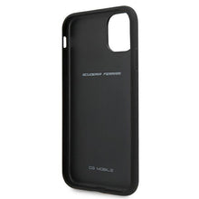 Заредете изображение във визуализатора на галерията – Ferrari FEOMSHCN61BK iPhone 11 6,1" / Xr czarny/black hardcase Off Track Leather Nylon Stripe - TopMag

