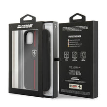 Заредете изображение във визуализатора на галерията – Ferrari FEOMSHCN61BK iPhone 11 6,1" / Xr czarny/black hardcase Off Track Leather Nylon Stripe - TopMag
