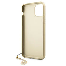 Заредете изображение във визуализатора на галерията – Guess GUHCN61GF4GGR iPhone 11 6,1" / Xr grey/szary hard case 4G Charms Collection - TopMag
