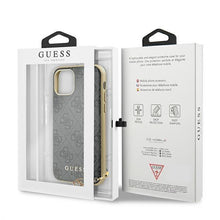 Заредете изображение във визуализатора на галерията – Guess GUHCN61GF4GGR iPhone 11 6,1" / Xr grey/szary hard case 4G Charms Collection - TopMag
