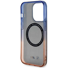 Заредете изображение във визуализатора на галерията – Case BMW BMHMP14LHTGE iPhone 14 Pro 6.1" grey/grey hardcase Gradient Bumper MagSafe
