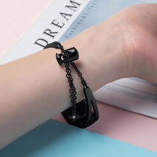 Заредете изображение във визуализатора на галерията – Replacment metal band bracelet strap for Xiaomi Mi Band 6 / 5 / 4 / 3 black - TopMag
