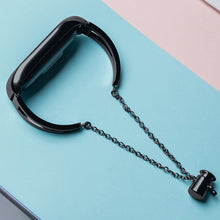 Заредете изображение във визуализатора на галерията – Replacment metal band bracelet strap for Xiaomi Mi Band 6 / 5 / 4 / 3 black - TopMag
