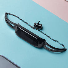Заредете изображение във визуализатора на галерията – Replacment metal band bracelet strap for Xiaomi Mi Band 6 / 5 / 4 / 3 black - TopMag
