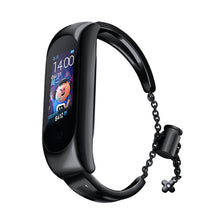Заредете изображение във визуализатора на галерията – Replacment metal band bracelet strap for Xiaomi Mi Band 6 / 5 / 4 / 3 black - TopMag
