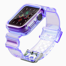 Заредете изображение във визуализатора на галерията – Strap Light Set replacement band strap case for Watch 3 42mm / Watch 2 42mm purple - TopMag
