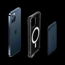 Заредете изображение във визуализатора на галерията – Clear Magnetic Case MagSafe durable gel flexible case for iPhone 13 mini transparent - TopMag
