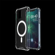 Заредете изображение във визуализатора на галерията – Clear Magnetic Case MagSafe durable gel flexible case for iPhone 13 mini transparent - TopMag
