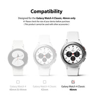 Заредете изображение във визуализатора на галерията – Ringke IDGL 4pcs Tempered Glass for Samsung Galaxy Watch 4 Classic 46mm on a Rake (G4as056) - TopMag
