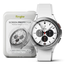 Заредете изображение във визуализатора на галерията – Ringke IDGL 4pcs Tempered Glass for Samsung Galaxy Watch 4 Classic 46mm on a Rake (G4as056) - TopMag
