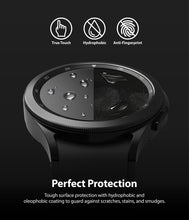 Заредете изображение във визуализатора на галерията – Ringke IDGL 4pcs Tempered Glass for Samsung Galaxy Watch 4 Classic 46mm on a Rake (G4as056) - TopMag
