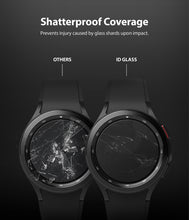 Заредете изображение във визуализатора на галерията – Ringke IDGL 4pcs Tempered Glass for Samsung Galaxy Watch 4 Classic 46mm on a Rake (G4as056) - TopMag
