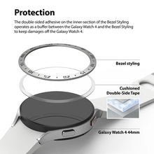 Заредете изображение във визуализатора на галерията – Ringke Bezel Styling case frame envelope ring Watch 6 / 5 / 4 (44mm) silver (Stainless Steel) (GW4-44-40) - TopMag
