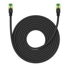 Заредете изображение във визуализатора на галерията – Baseus fast network cable RJ-45 cat.8 40Gbps 10m braided - black
