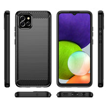 Заредете изображение във визуализатора на галерията – Carbon Case Flexible Cover Case for Samsung A03S EU (166.5) black - TopMag
