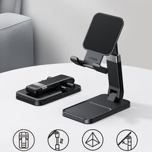 Заредете изображение във визуализатора на галерията – Ugreen desk telescopic stand foldable phone holder tablet black (LP427) - TopMag
