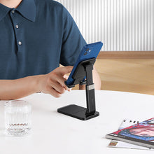 Заредете изображение във визуализатора на галерията – Ugreen desk telescopic stand foldable phone holder tablet black (LP427) - TopMag
