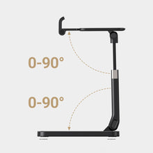 Заредете изображение във визуализатора на галерията – Ugreen desk telescopic stand foldable phone holder tablet black (LP427) - TopMag
