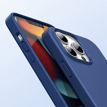 Заредете изображение във визуализатора на галерията – Ugreen Protective Silicone Case rubber flexible silicone case cover for iPhone 13 Pro blue - TopMag
