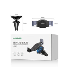 Заредете изображение във визуализатора на галерията – Ugreen 2in1 clamp and magnetic car phone holder on the ventilation grille black (LP450) - TopMag
