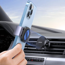 Заредете изображение във визуализатора на галерията – Ugreen 2in1 clamp and magnetic car phone holder on the ventilation grille black (LP450) - TopMag
